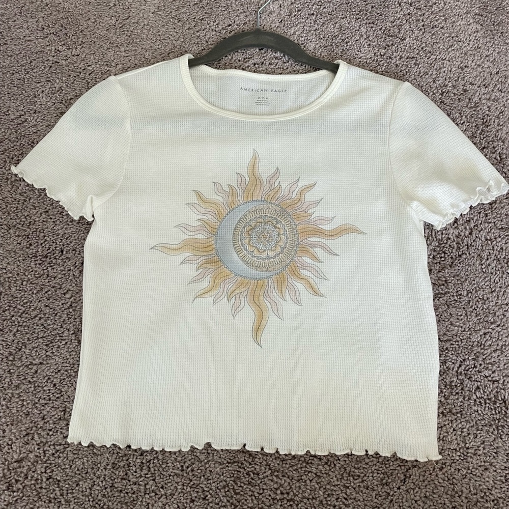 American Eagle waffle top